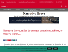 Tablet Screenshot of narrativabreve.com